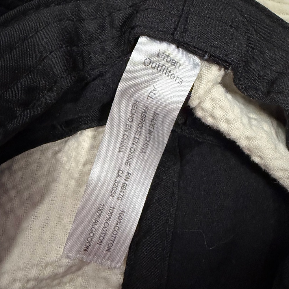 4/$30 Black and White Corduroy Bucket Hat - Picture 4 of 4